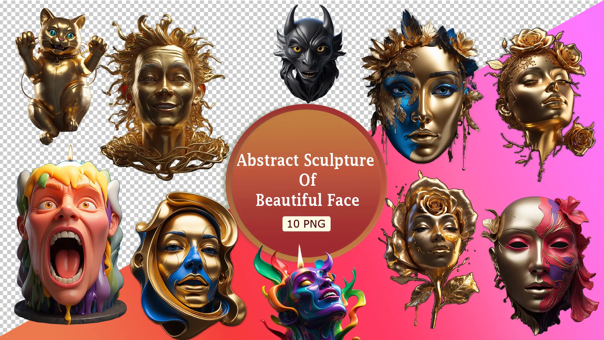 Stunning Abstract Sculpture Gallery 3D Pack